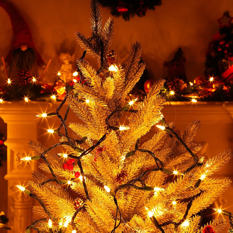 400 Counts Christmas Lights 4 Sets of 100 Mini Lights String Lights with Replace Fuse and Bulb The Holiday Aisle